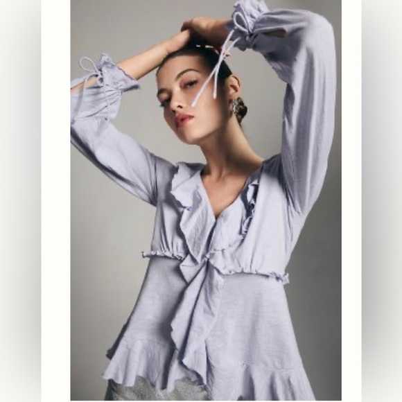 Anthropologie Tops - By Anthropologie long sleeve blouse size S